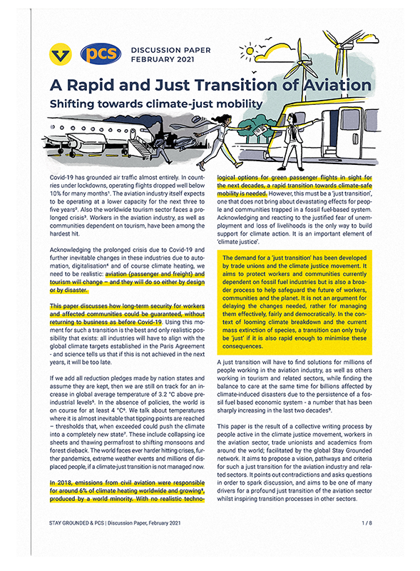 A Rapid and Just Transition of Aviation