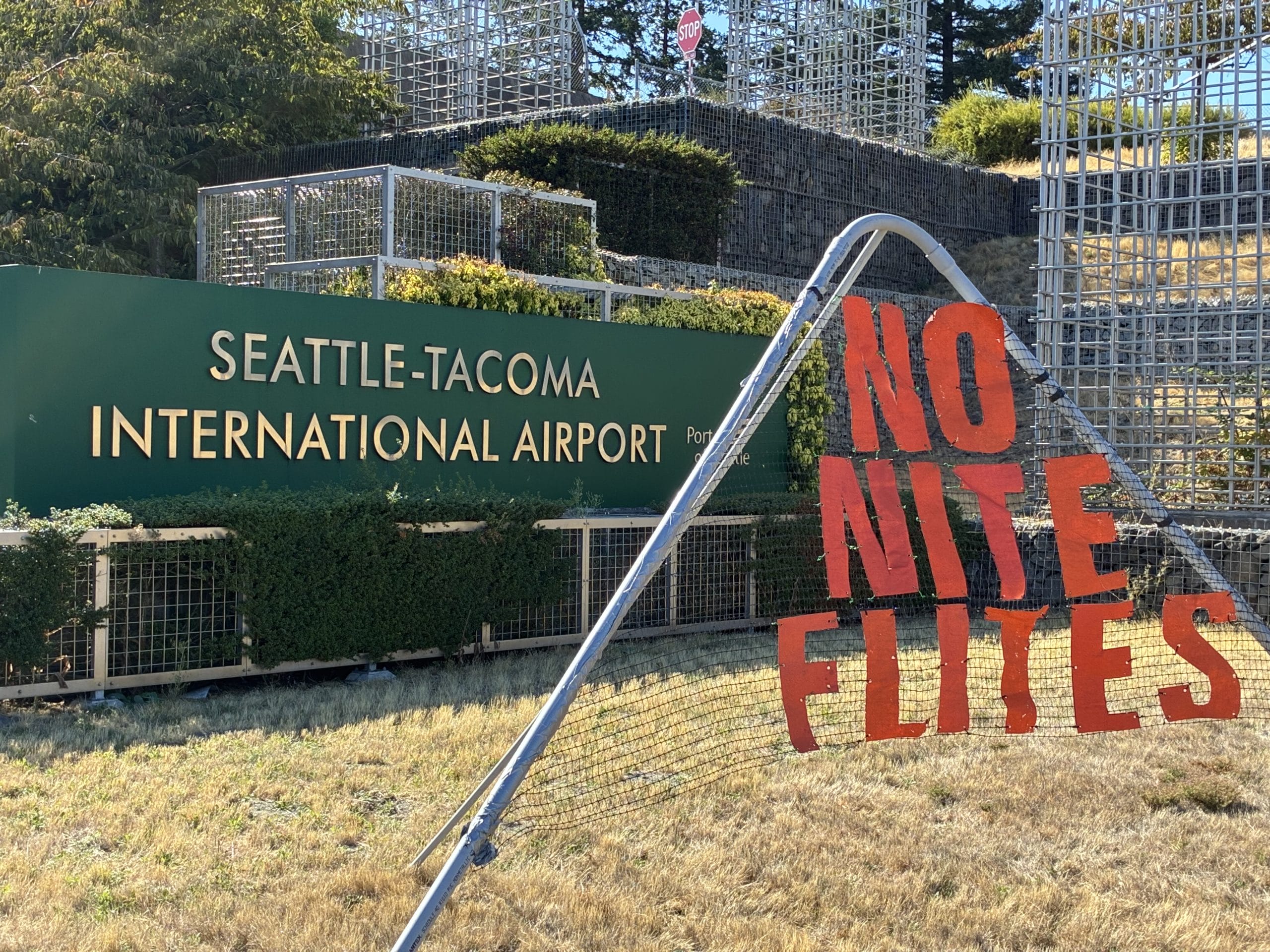 Ban Night Flights USA Action on the international day for the ban of night flights in the USA.