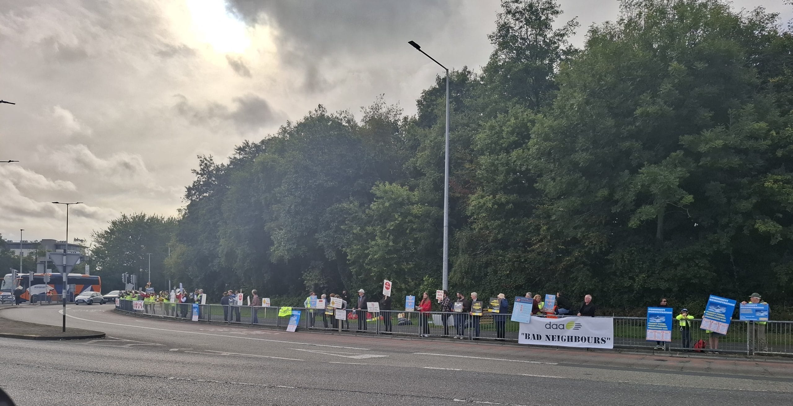 Ban Night Flights Dublin Action on the international day for the ban of night flights in Ireland.